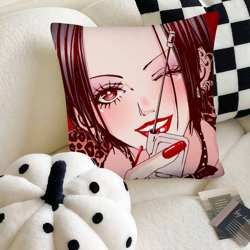 Oosaki Nana Japanese Anime NANA Pillow Case Square Pillow Bedroom Sofa Leisure Comfort Cushion Car Home Decoration