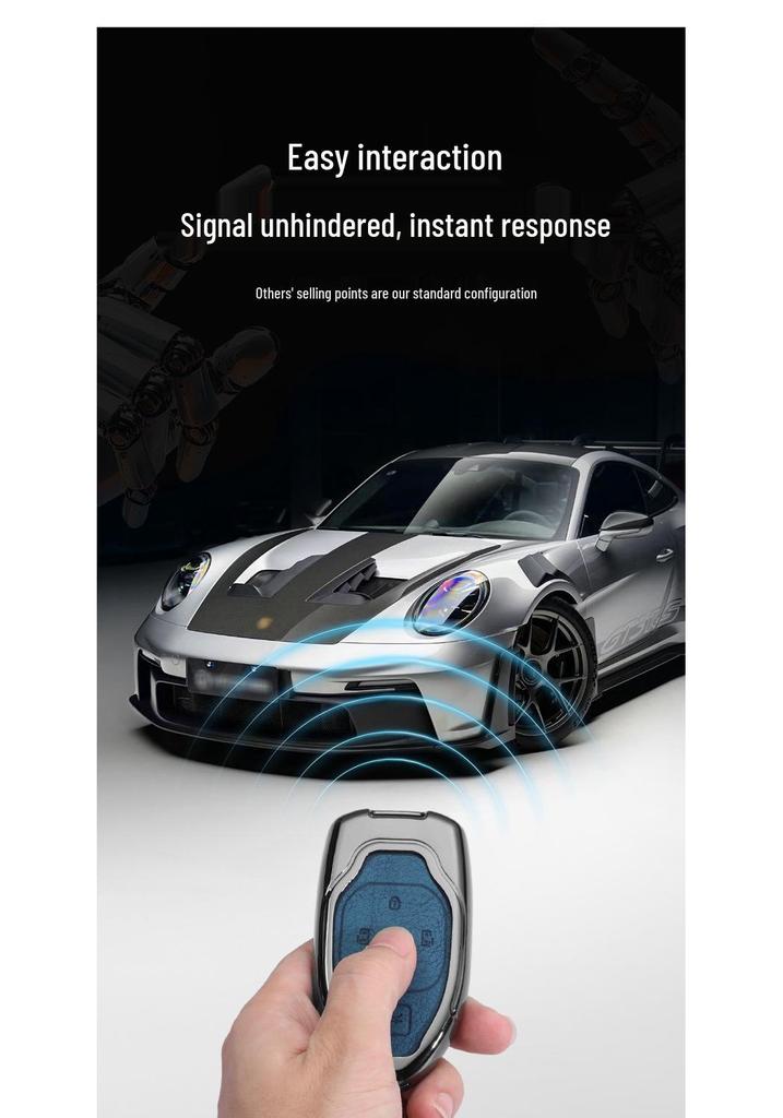 Compatible Key Case for GAC Trumpchi GS8, M8, Master, Shadow Leopard, GS4, Shadow Speed, GS3, Shadow Cool - J16 Shell Buckle