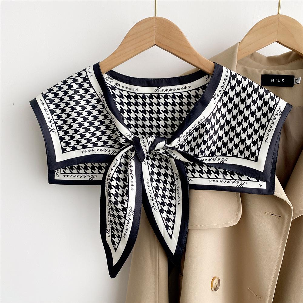 Silk Scarf Shawl for Women - Versatile Double-Layer Neck Protection for Spring, Autumn, and Summer