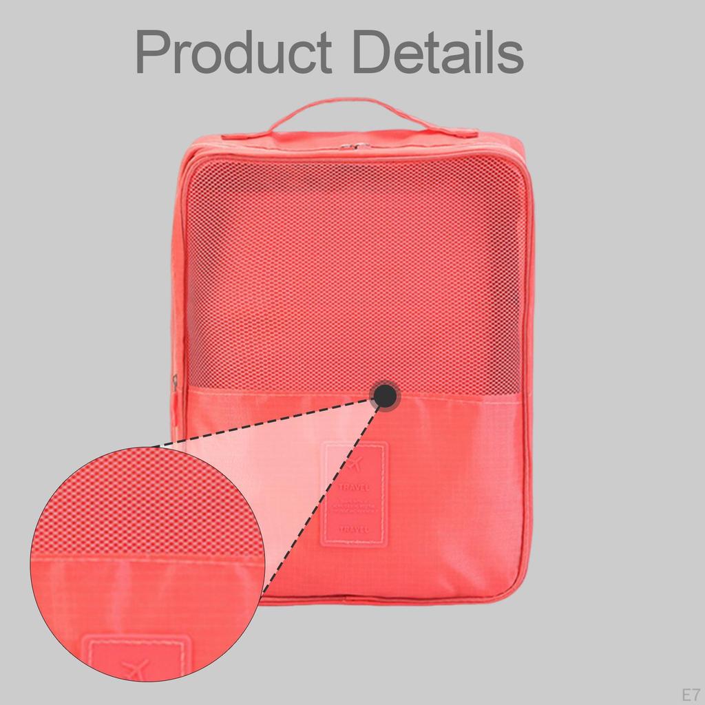 Travel Shoe Bag Organizer Durability Dustproof Practical with Handle Men Women Lightweight Storage