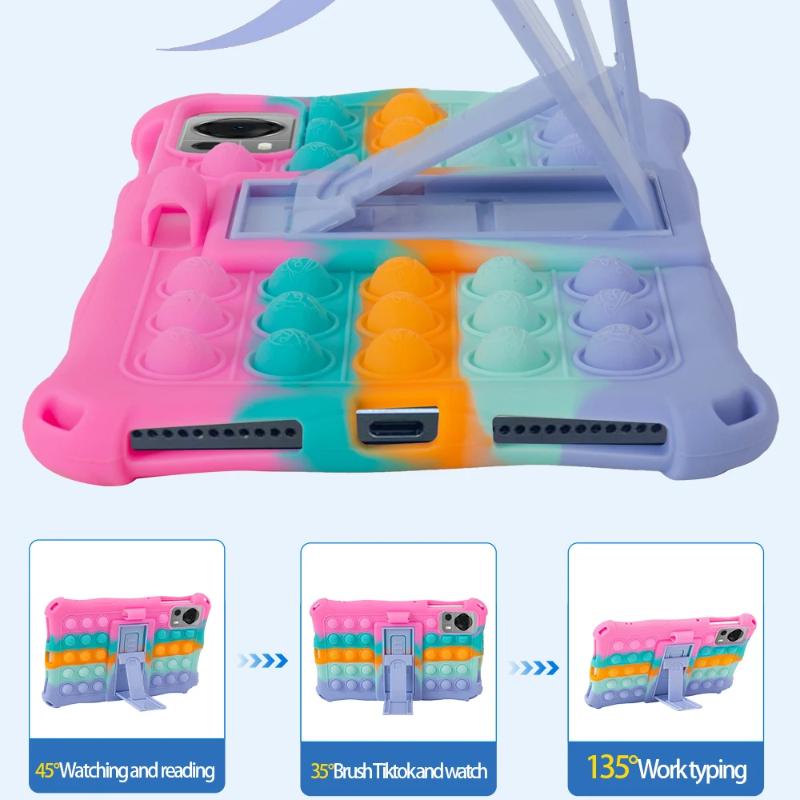 Capa Infantil Para Alldocube iPlay 60 mini Pro 2024 50 mini 2023 8.4 polegadas Capa com Suporte Silicone Macio com Alça de Ombro
