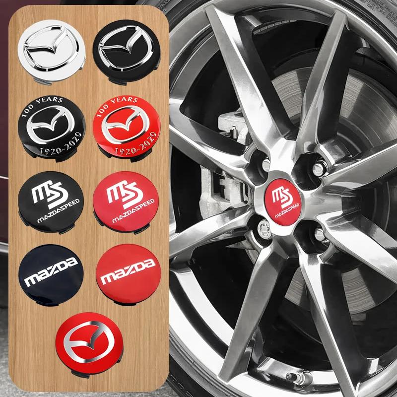 4PCS 56mm Wheel Center Cap Logo Hub Cover Badge Emblem For Mazda 6 3 CX5 2 CX7 Demio Atenza Axela MX30 CX30 CX3 CX9 MX5 RX8 RX7 k2