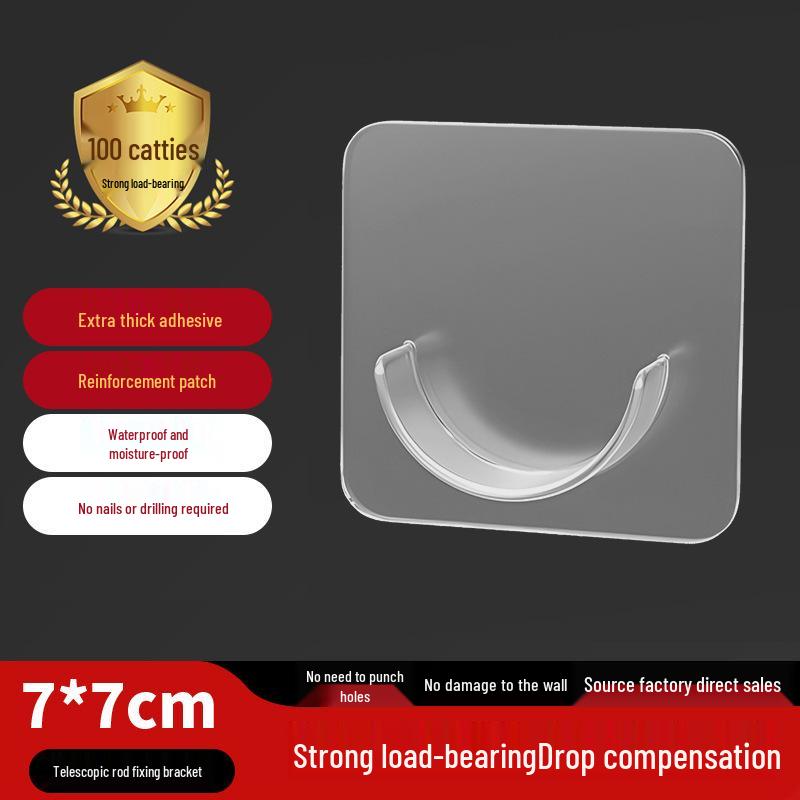 Seamless No-Drill Adhesive Interlocking Hooks for Bathroom & Kitchen - Strong, Transparent, Multifunctional Hooks