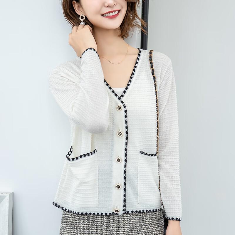 Yiliteng Women's V-Neck Knit Cardigan