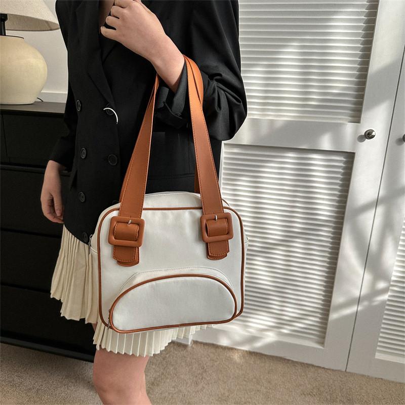 Fashionable Small Box-shaped Handbag For Women Elegant Pu Leather Carry Bag