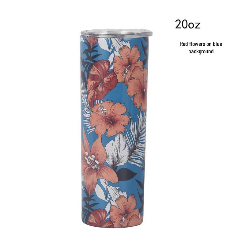 ZISIZ Portable Insulated Car Straw Tumbler
