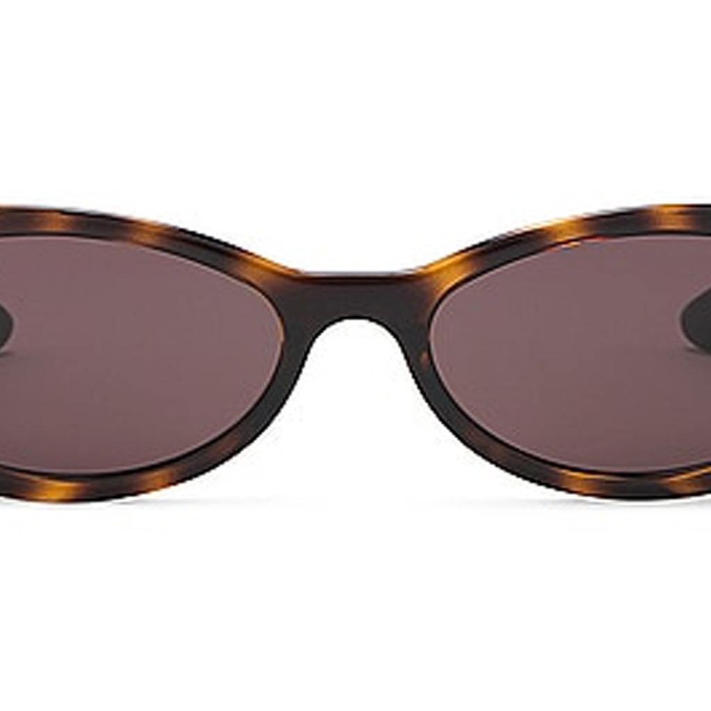 GUCCI Original Design Acetate Oval Sunglasses Women's Havana