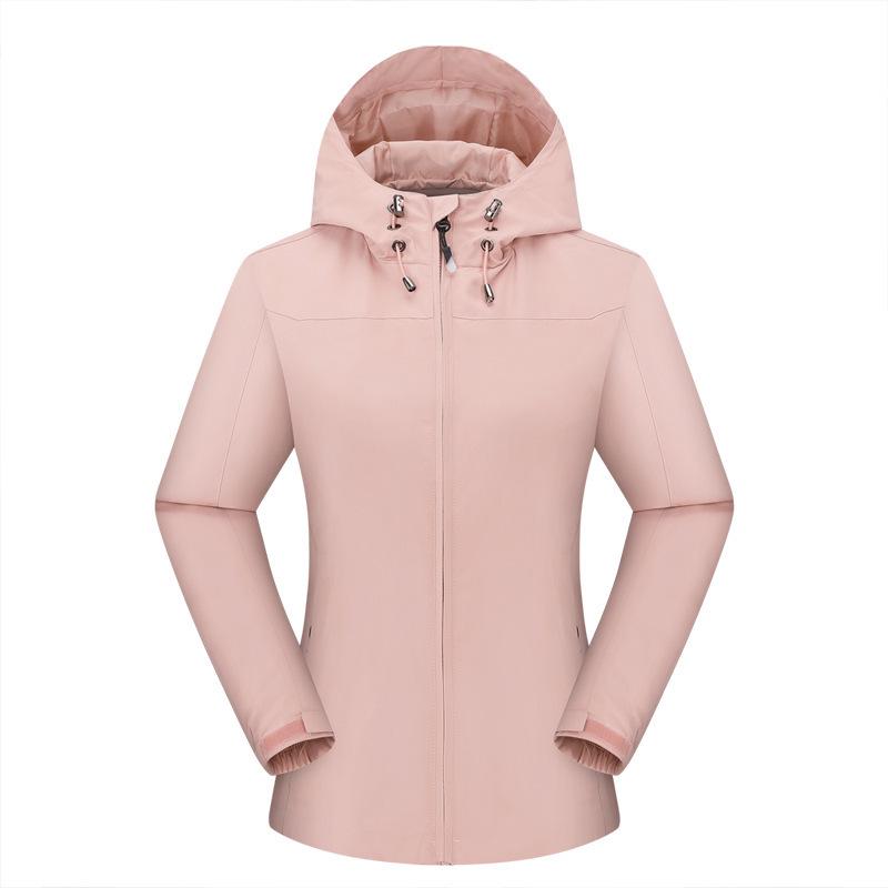 Unisex Waterproof Hooded Jacket for Outdoor Activities with Logo Printing