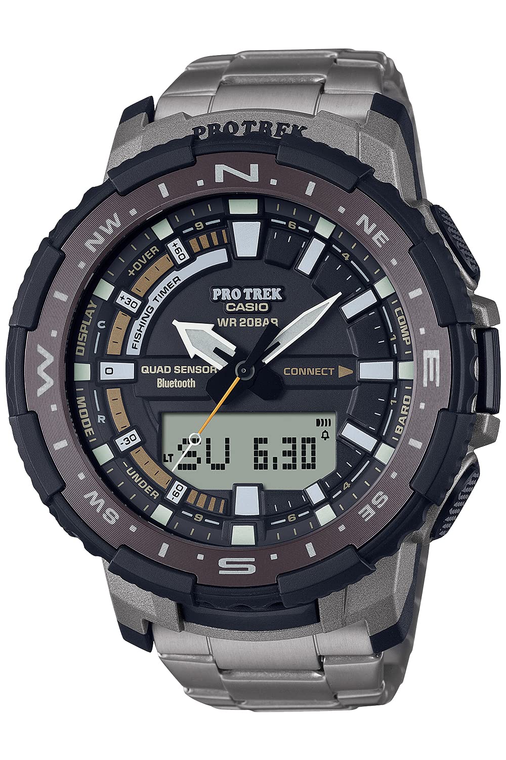 

Годинник Protrek Angler Line Smartphone Link сірий [Casio] [] PRT-B70T-7JF чоловічий сірий колір