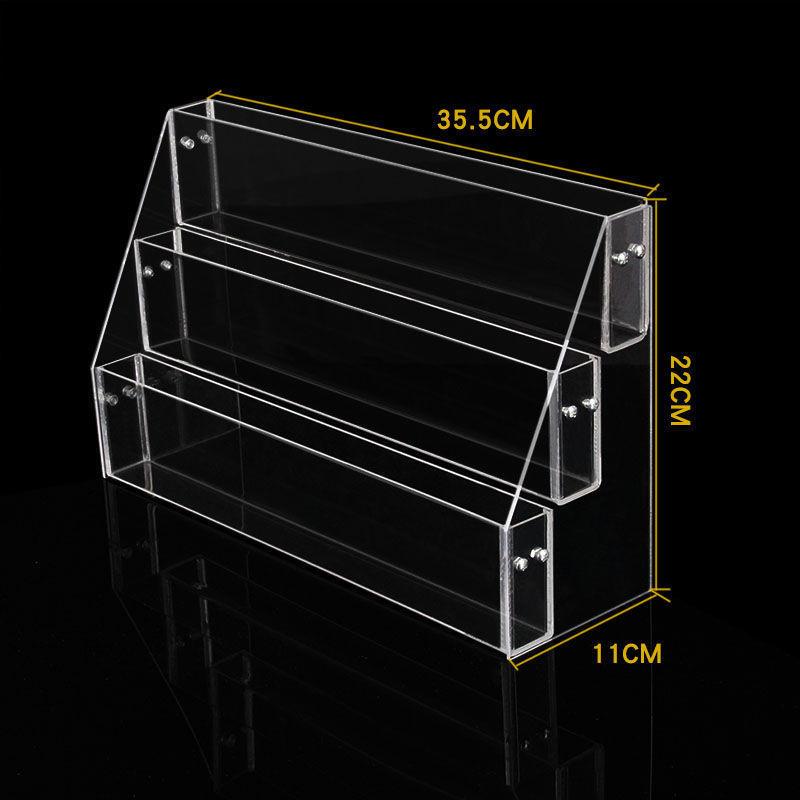 2-6 Tier Acrylic Book Display Stand Desk Bookshelf Newspaper Holder Magazine Rack Finishing Display Shelf Storage Rack Organizer
