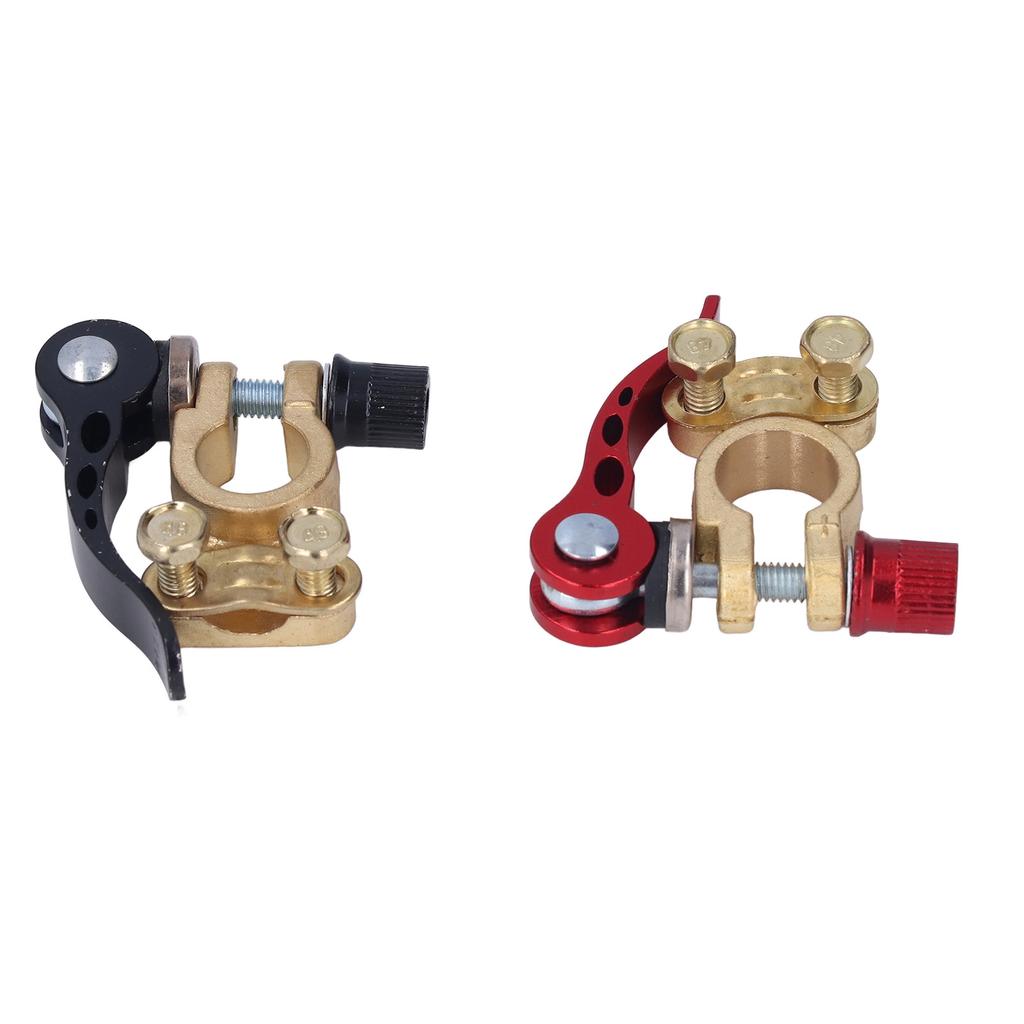 2PCS Car Battery Terminal Connector Car Battery Terminal Connector Quick Disconnect and Release Positive Negative Clamps