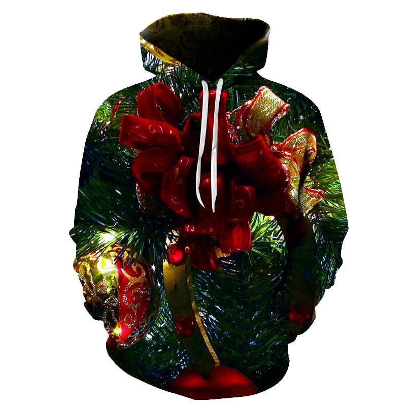 New Christmas Gift Theme Men's 3D Printed Hoodie Fashion Snowman Hooded Sweatshirt Hooded Pullover Boy Clothes