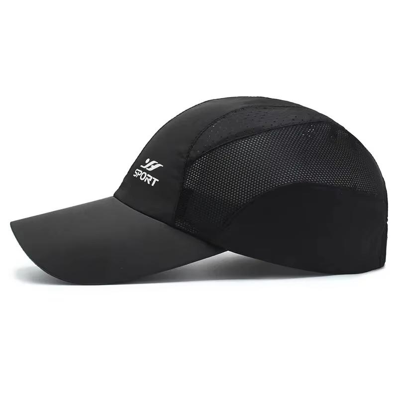 Spring Summer New Sports Hats Men's Sun Hats Outdoor Quick Drying Fabric Baseball Net Caps Sunscreen Breathable Caps