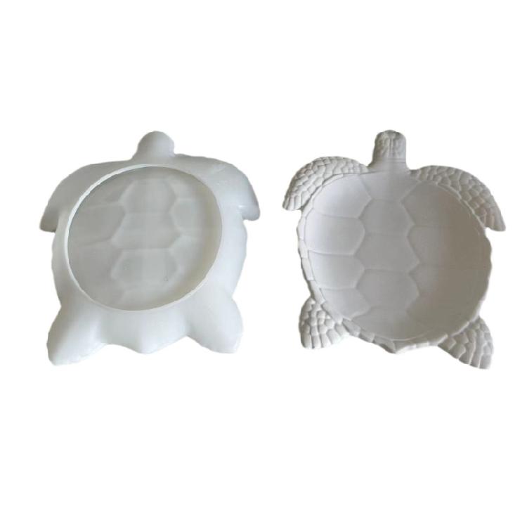 Silicone Turtles Tray Crafting Mold Stylish Silicone Turtles Shaped Tray Mold Sturdy Coaster Cup Mat Epoxy Resin Mold