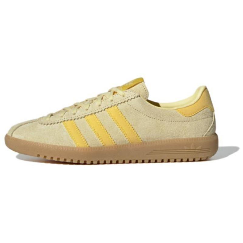 adidas Originals Bermuda Women s Low-Top Skate Shoes Yellow IH0301