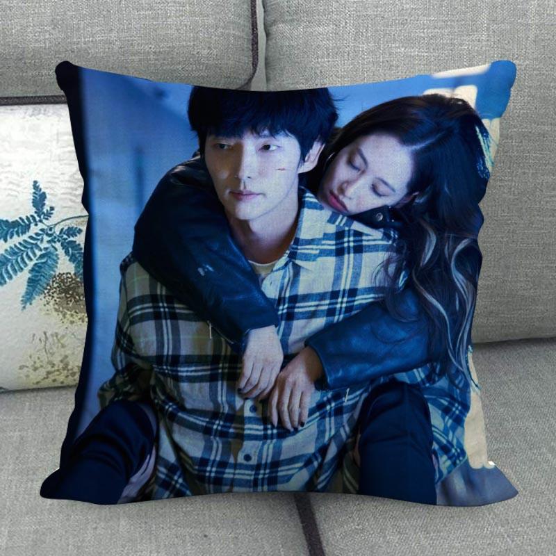 LEE JOON GI Pillowcase Home Textile Cotton Linen Fabric 45x45cm One Side Decoration Pillow Cover New WJY12.25