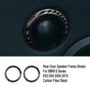 6pcs Carbon Fiber Car Front & Rear Door Speaker Cover For BMW 6 E63 E64 04-10