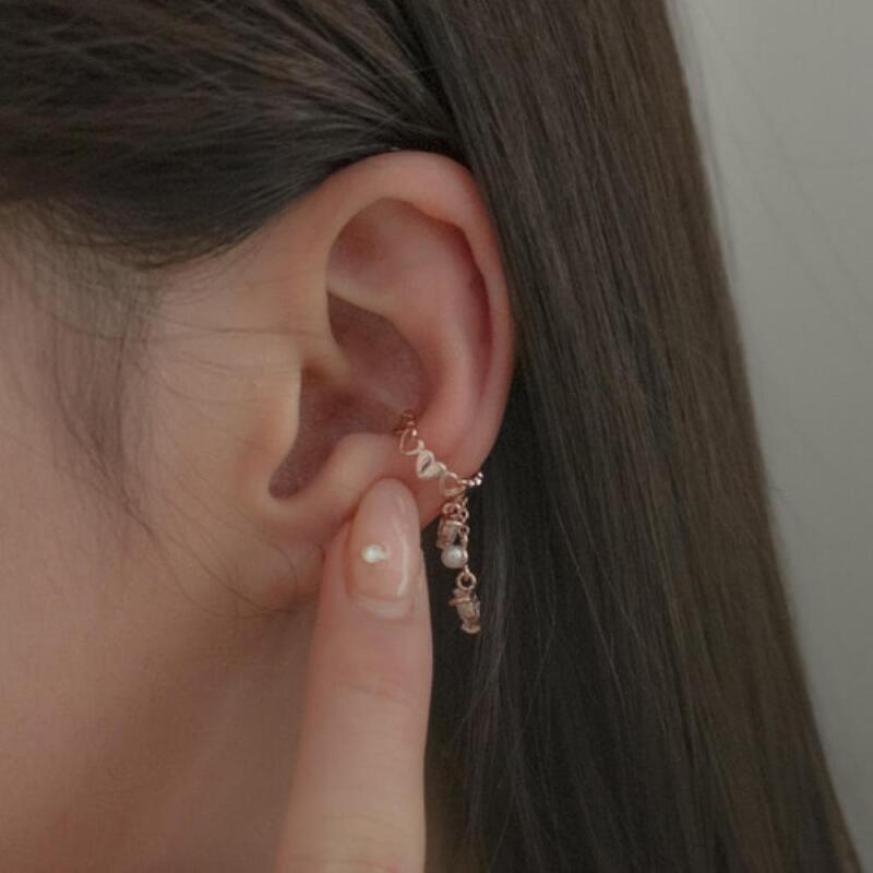 

Denler Drop Gift Earrings Bracelet Cubic Zirconia Women s Heart Shape rose gold