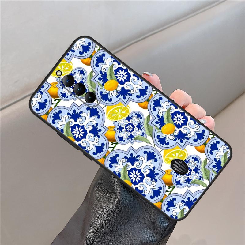 Mediterranean Lemon Case For ZTE Nubia Red Magic 8 9 10 Pro Plus 8S 9S Pro 6 7 6S 7S 5G 6R RedMagic 10 Air Cover