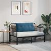 Back Cushion Blue 100 x 50 cm Cord Fabric