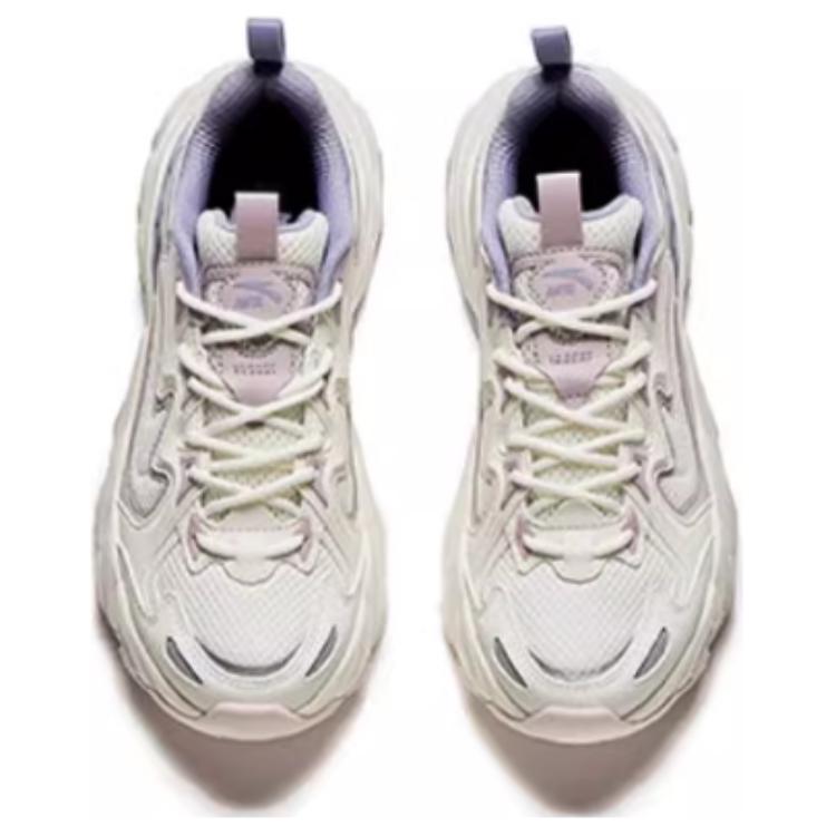 Anta Panshi Trendy Comfortable Non-Slip Wear-Resistant Low-Top Casual Shoes Women Sneaker White Pink Purple 122448865-1