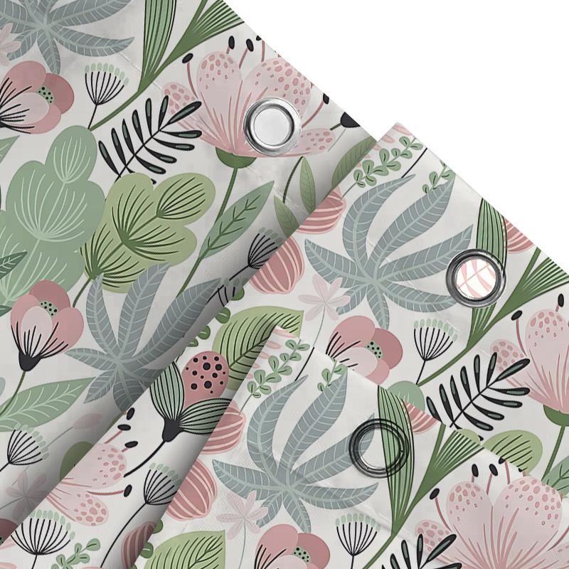 Elegant Floral Pattern Waterproof Shower Curtain Bathroom Decor Ideal For Updating Bathroom Style Effortlessly Elevate Space