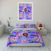 "Cartoon Cats & Girl Bedding Set" Bedding Duvet Cover Set Duvet Cover Pillowcases (1 * Duvet Cover 2 * Pillowcases, Without Duvet Insert)