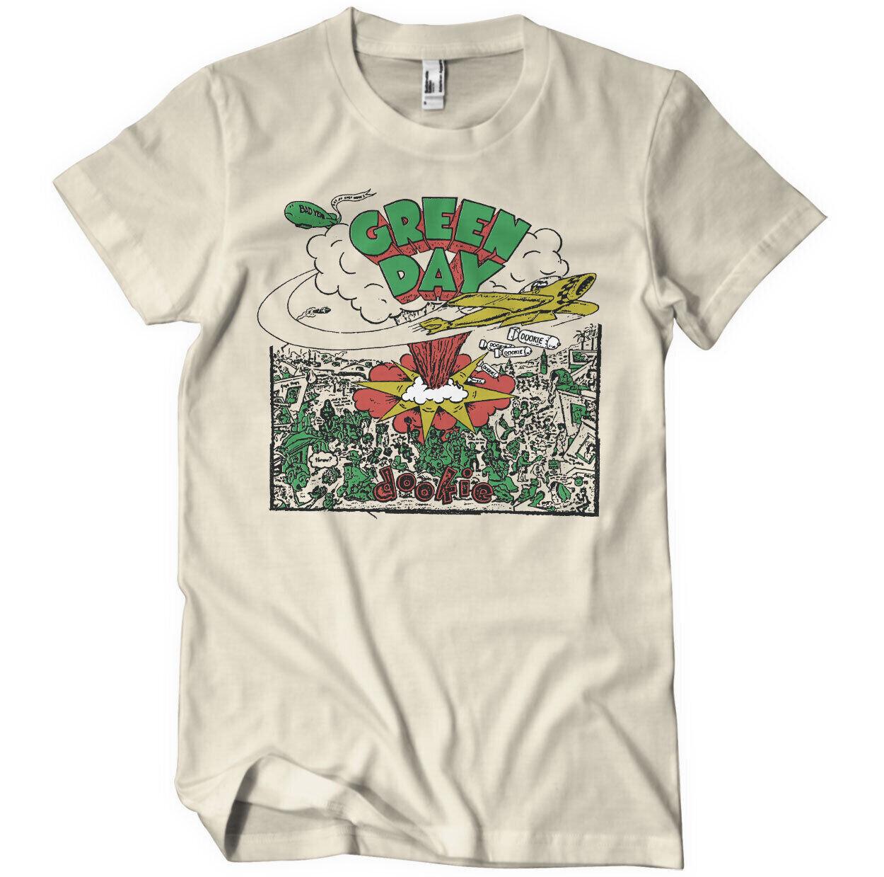 Officially Licensed Green Day Men s T-Shirt Dookie Doodle- S