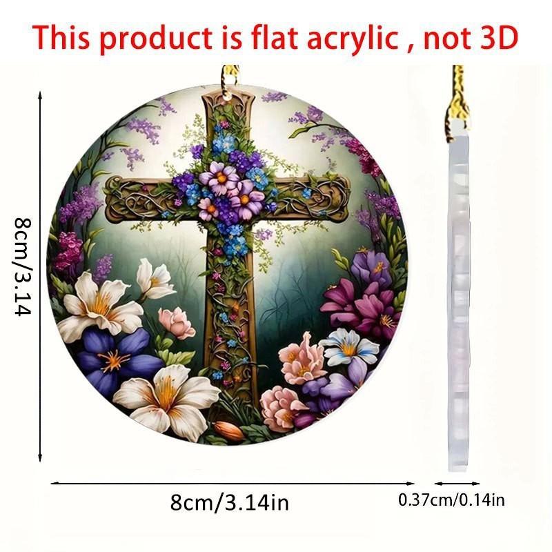 Cartoon Style Delightful Acrylic Christmas Tree Car Hanging Decoration For Flair Unique