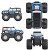 1:Coche Anfibio de Control Remoto 18 - Camión Monstruo Impermeable | Camioneta Todoterreno 4WD 2.4GHz, Coches RC para Niños de 6-12 Años+, Perfecto para Navidad