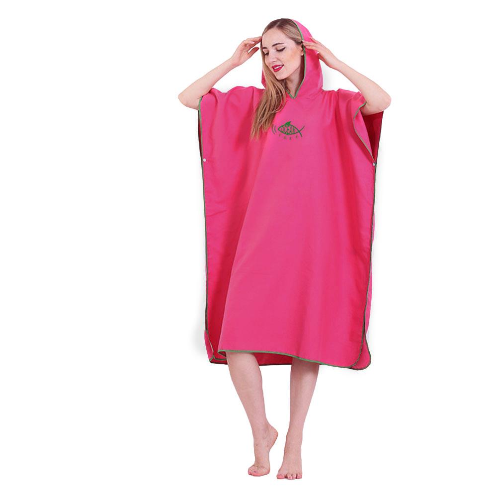 New Surf Poncho Changing Towel Quick Dry Robe Hood Microfiber Beach Blanket Bath Towel Swimming Wetsuit Beach Poncho for Adults