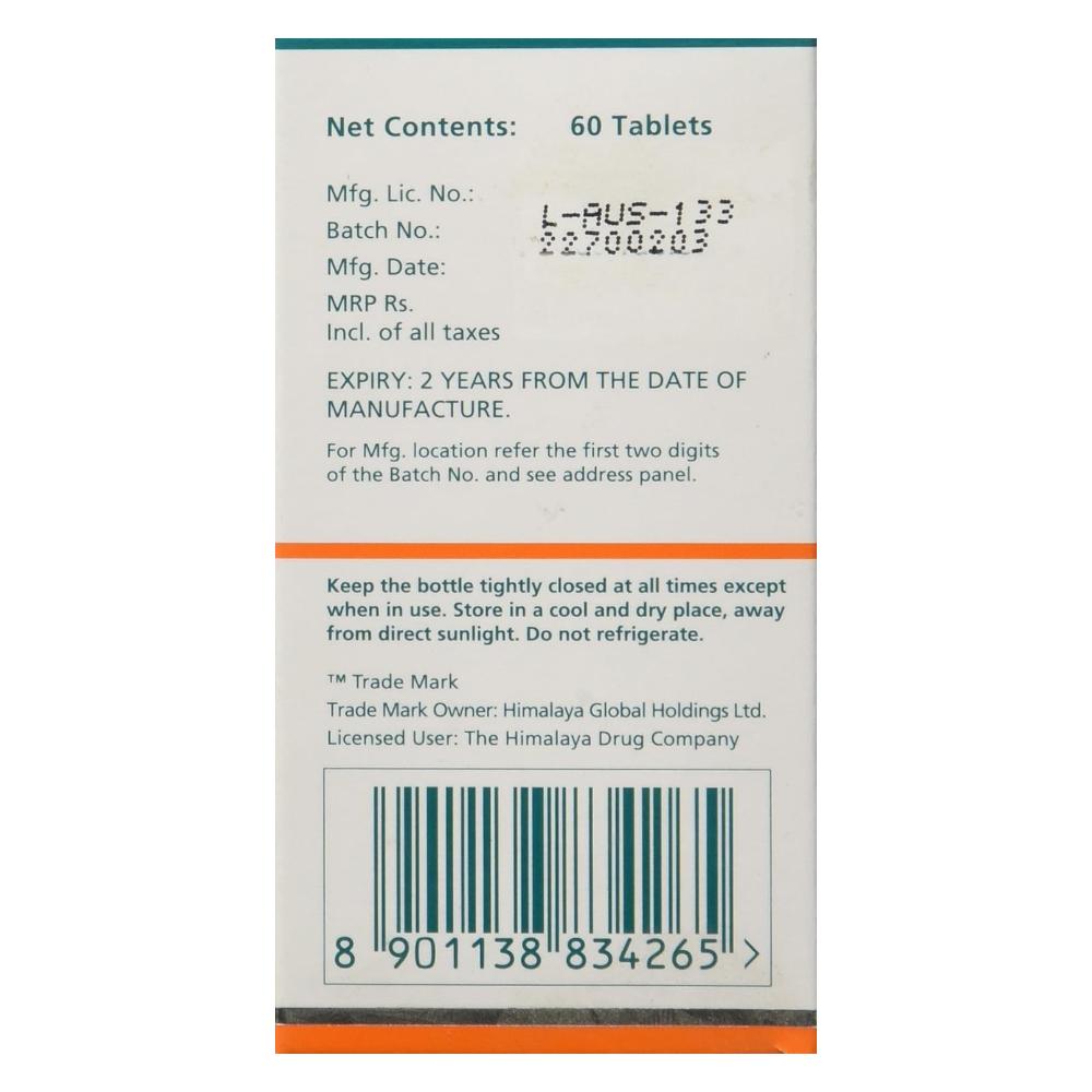 Himalaya Wellness Brahmi Tablets 60 Tablets Each Natural Mind Health Booster Pack of 2