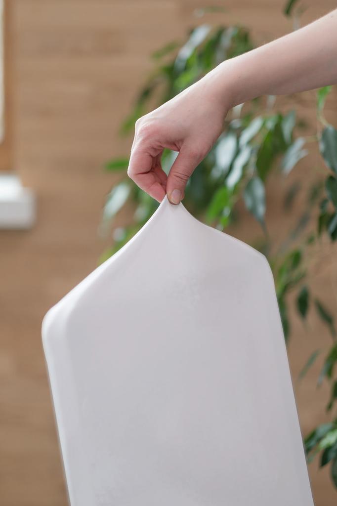 White Smooth Chair Cover Universal