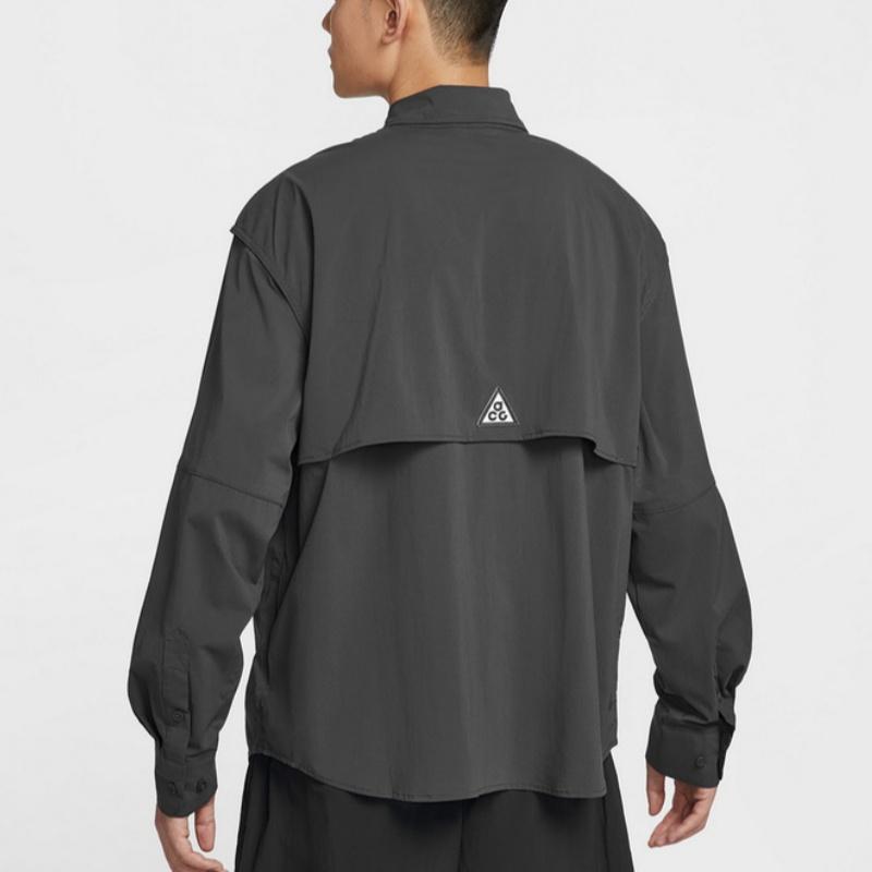 Nike ACG Serie Als U Dfadv Uv Orb Bequemes Polo Knopf Langarmhemd Herrenhemden HJ2466060