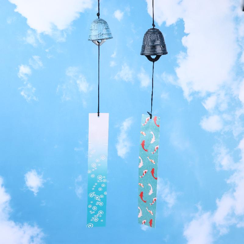 Creative Cast Iron Wind Chime Hanging Decoration Metal Retro Hanging Leaf Bell Balcony Outdoor Garden Hanging Decoration