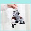 Cute Cartoon White Gray Brown Horse Plush Toy Keychain Pendant For Girls Gift And Backpack Decor