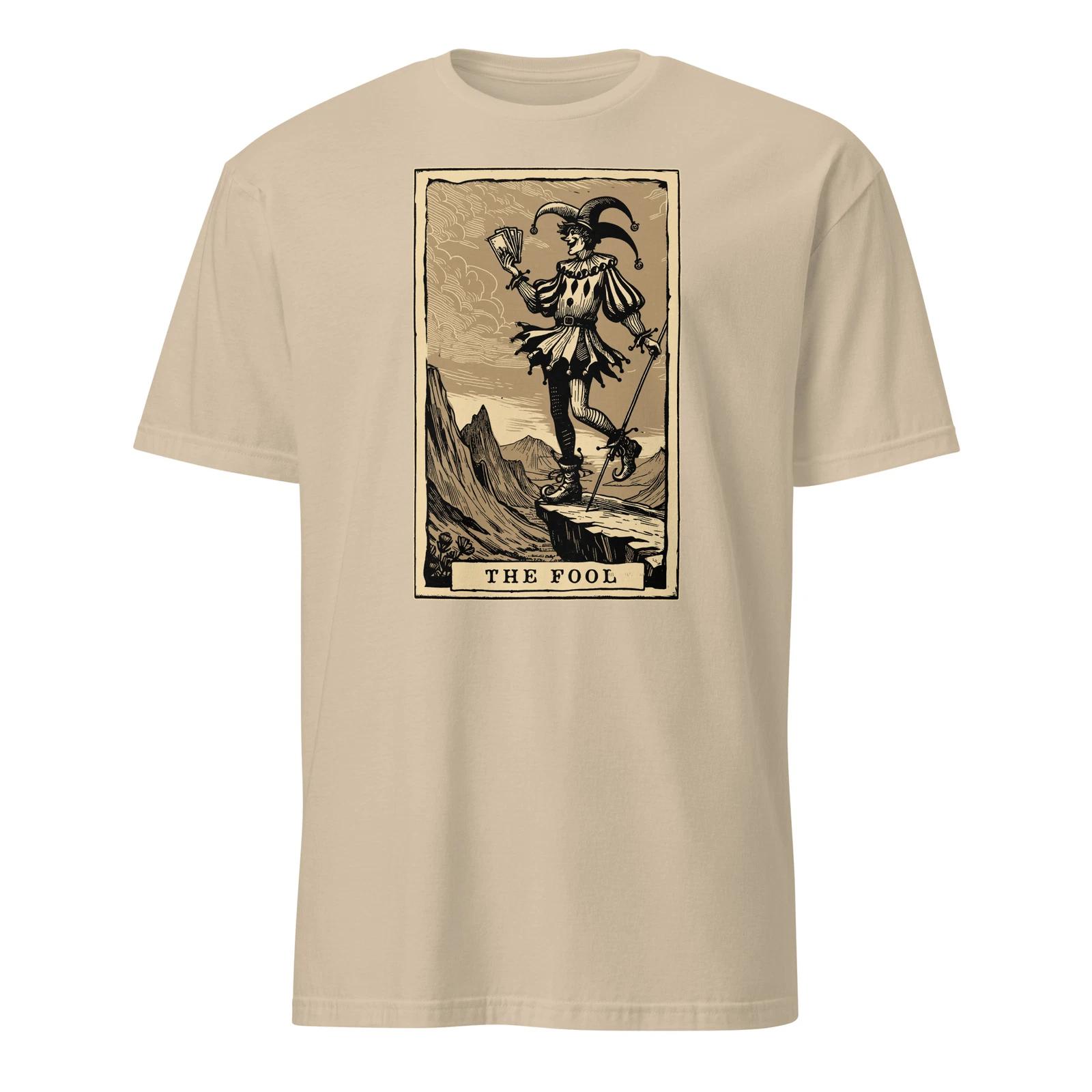 The Fool Tarot Card Shirt Court Jester Gothic Horror T-Shirt Size S-3XL Gift S