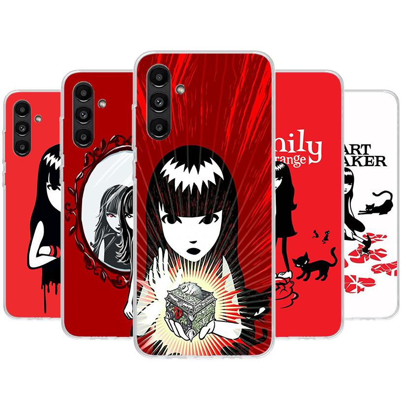 Comics Emily The Strange Phone Case For Samsung Galaxy A02S A12 A22 A32 A42 A52 A72 A51 A50S A71 A41 A31 A21S A70S A40 A30S A20E