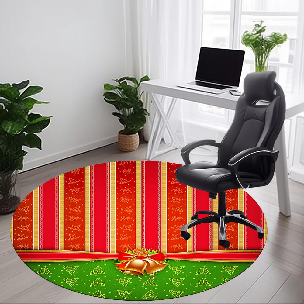 1 Stück Stuhlteppich mit Schleifenmuster für das Büro, Innenbereich, rutschfest, waschbar, Polyesterfaserteppich, Matte für das Büro, maschinenwaschbar