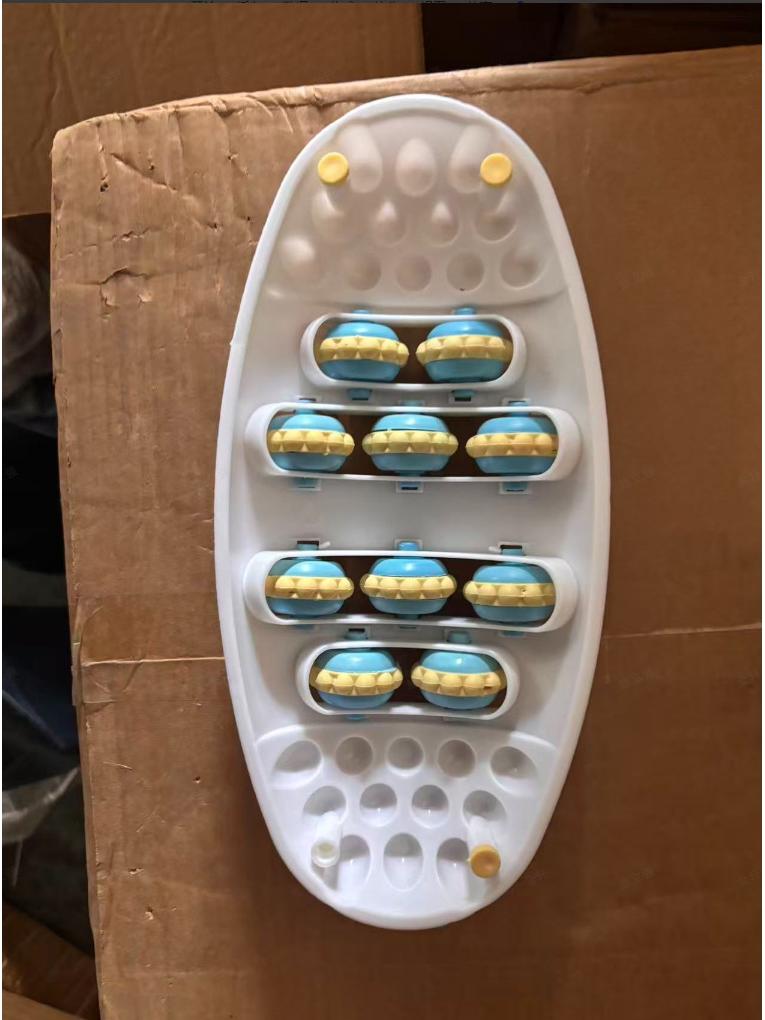 Foot Massager: Leg Meridian Stimulating Acupoint Roller & Pressure Board