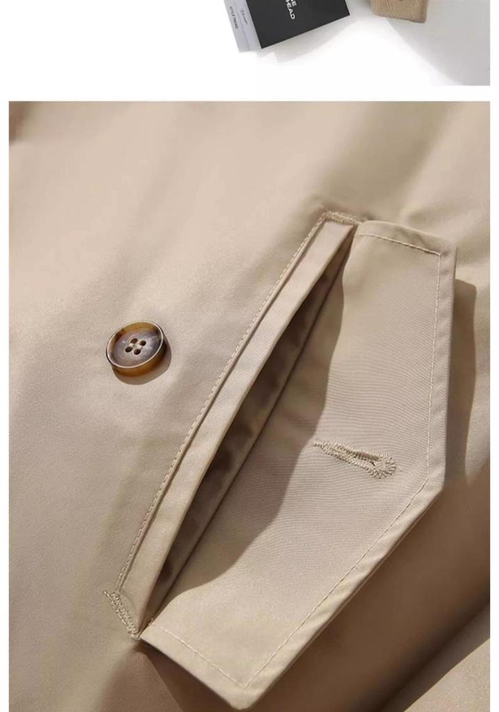 American Retro Tough Guy Harrington Jacket: 3M Workwear, Stand Collar, Three-Proof, Solid Color Men's Outerwear for Spring & Autumn.