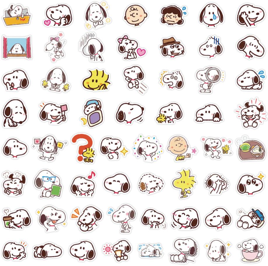 

Cartoon Character Sticker Pack with Multiple Designs and Various Sizes Durable Vinyl Material Waterproof and Easy to Apply for Decoration and Crafts One Size