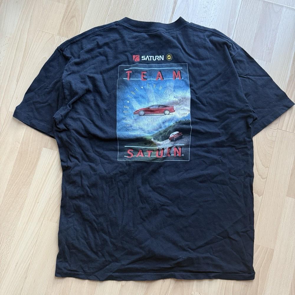 Vintage 90s Team Saturn Classic Car Single Stitch Graphic Promo TShirt Unisex T-Shirt XXXXL
