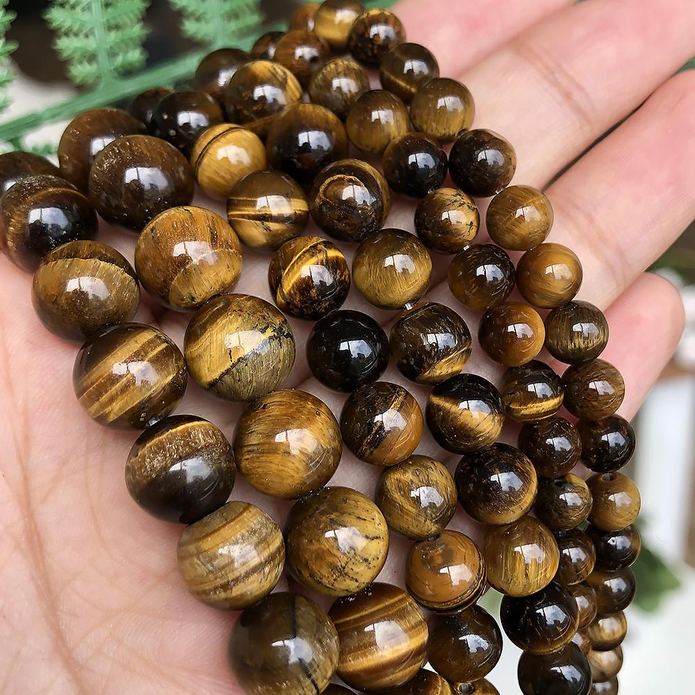Natural Yellow Tiger Eye Stone Beads Round Loose Spacer Beads For Jewelry Making Diy Bracelet Necklace 4/6/8/10/12mm 15inch