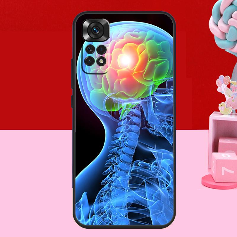 Medical Human Organs Brain Case For Xiaomi Redmi Note 14 13 12 11 10 15 Pro Plus Redmi 15 C 10C 12C 13C 14C Soft Cover