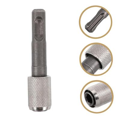 Convertidor de Potencia SDS Plus a Vástago Hexagonal de 1/4 Adaptador Universal Portabrocas para Taladros de Impacto Taladros Percutores Diseño Sin Oscilación
