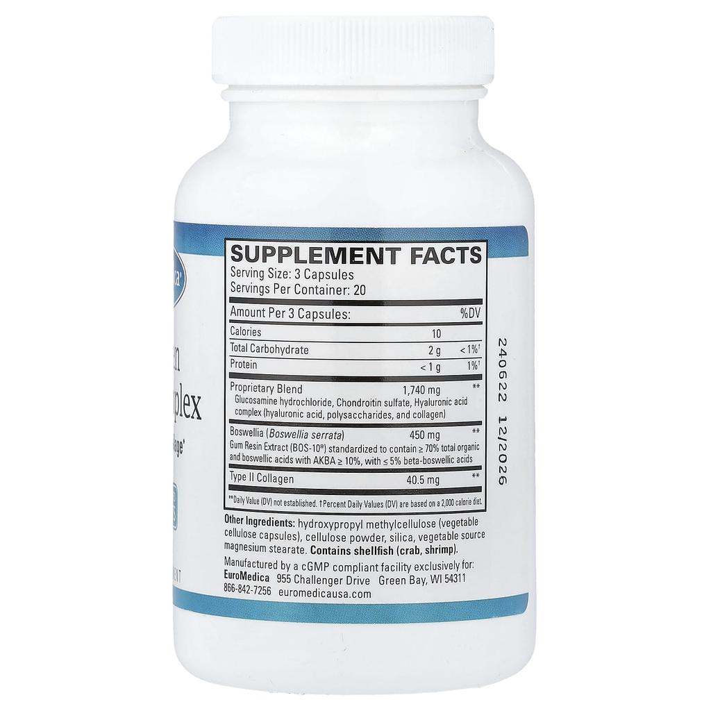EuroMedica, Collagen Joint Complex, 60 Capsules