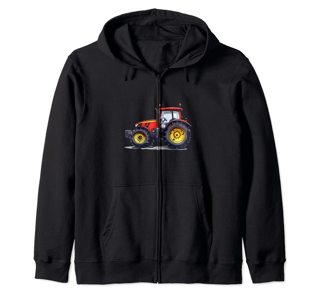 Farmer Tractor Agriculture Son and Father Zip Hoodie