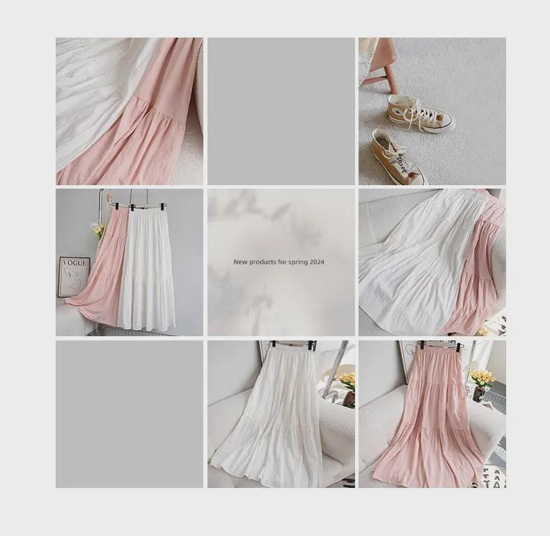 Uncle Radish Mid-Length A-Line Swing Skirt for Women