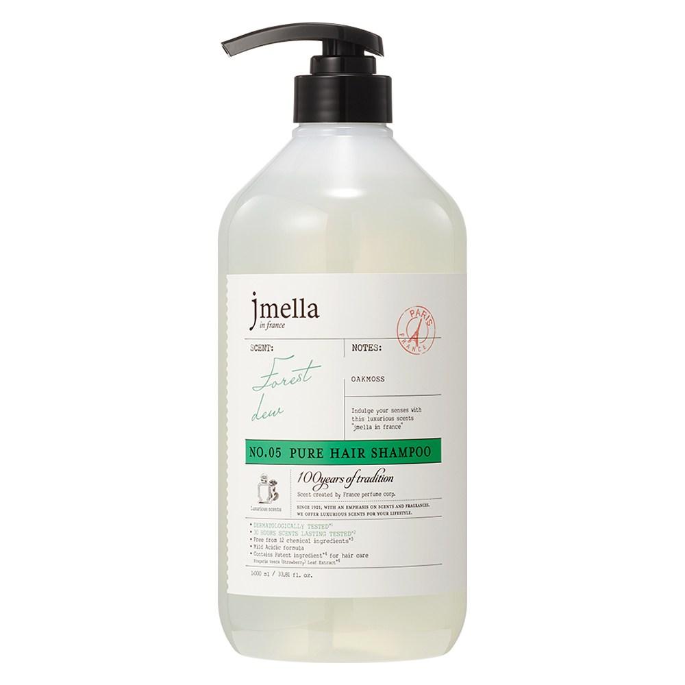 J.Mella in France Pure Forest Dew Hair Perfume Shampoo Aromatic Green Scent 1L 1 pcs